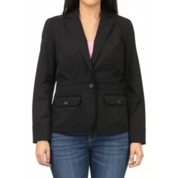 Women's Attention Cotton Blend Blazer, size 6 - Picture 2 of 11